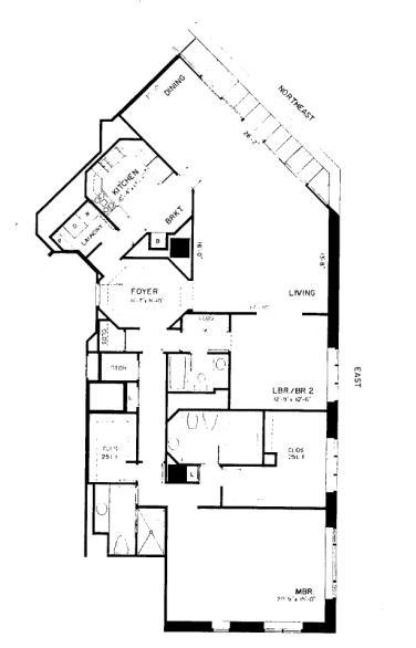 950 N Michigan Floorplan - 54C2 Tier